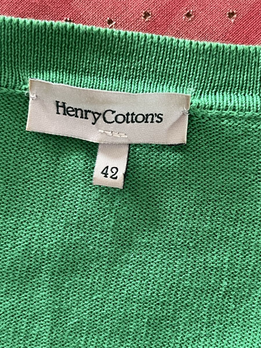 Giacche: Cardigan cotone verde di Henry Cottons – Usato da Locarno venduto da cichita 1