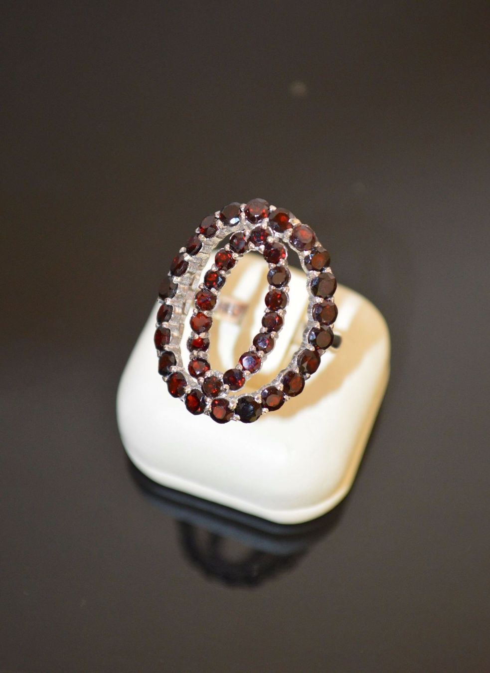 Anelli: GRANATEN SILBER RING GR. 18 & 19 – Nuovo (secondo la descrizione) da Berg TG venduto da marta970