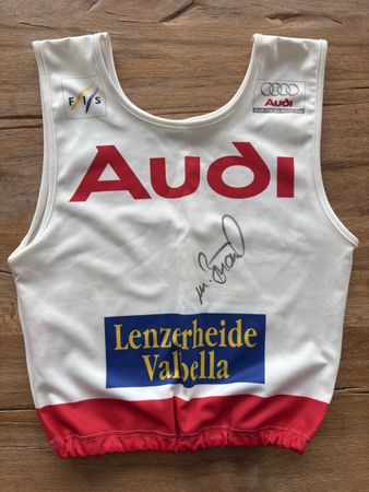 Ski-Renntrikot Lenzerheide - Unterschrift Marco Büchel