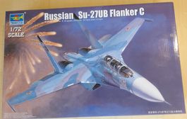 Modellflugzeug Bausatz RUSSIAN SU-27UB 1/72 Trumpeter 01645