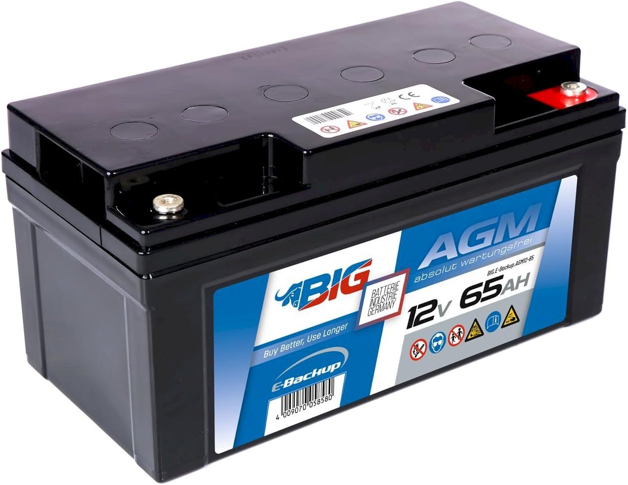Batterie: BIG E-Backup AGM 12V 65Ah – Nuovo e nell'imballaggio originale da Bottighofen venduto da zaap 1