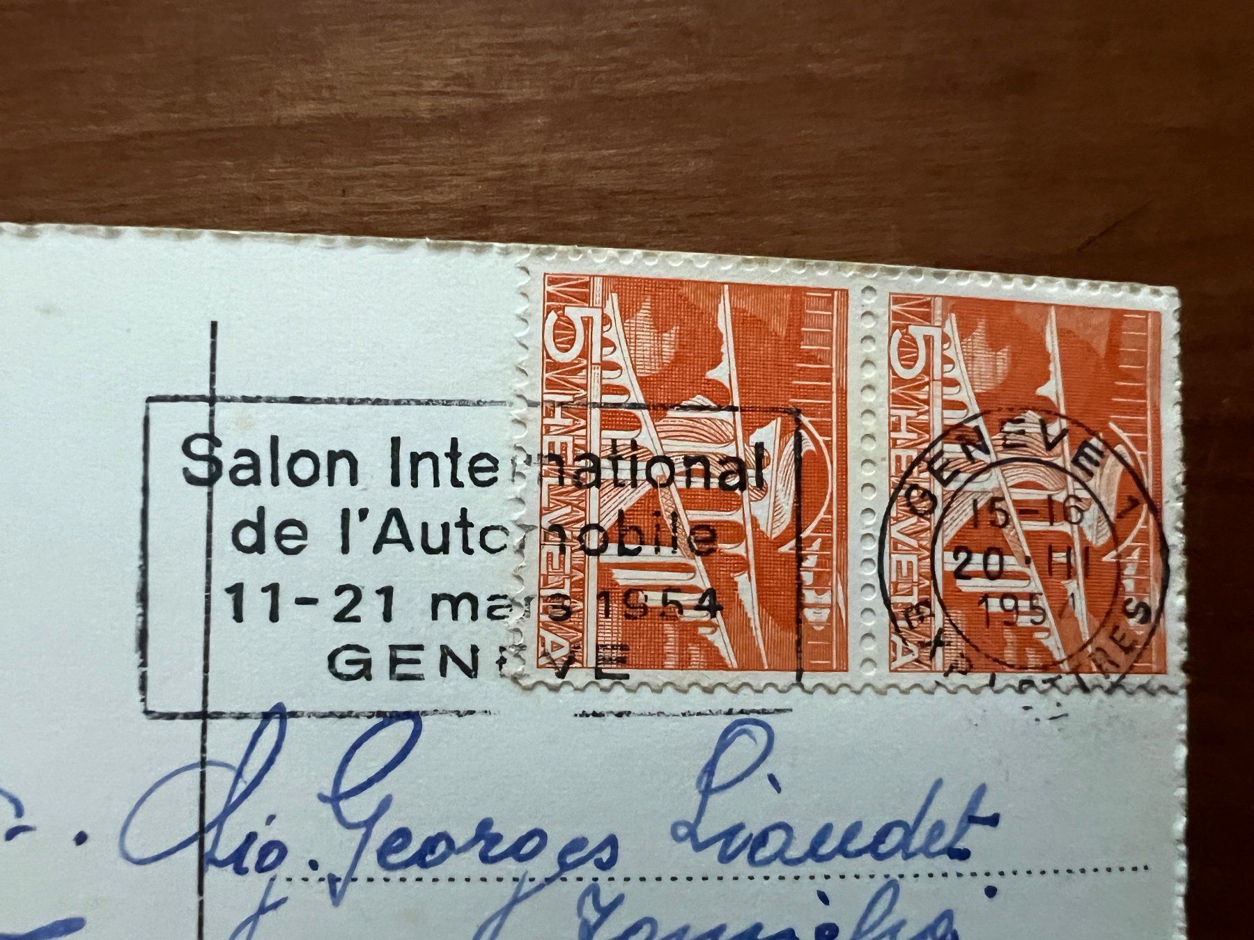 Cartoline postali: AK 1954 Genf  (G2805) – Usato da Hinwil venduto da Sidi4 1