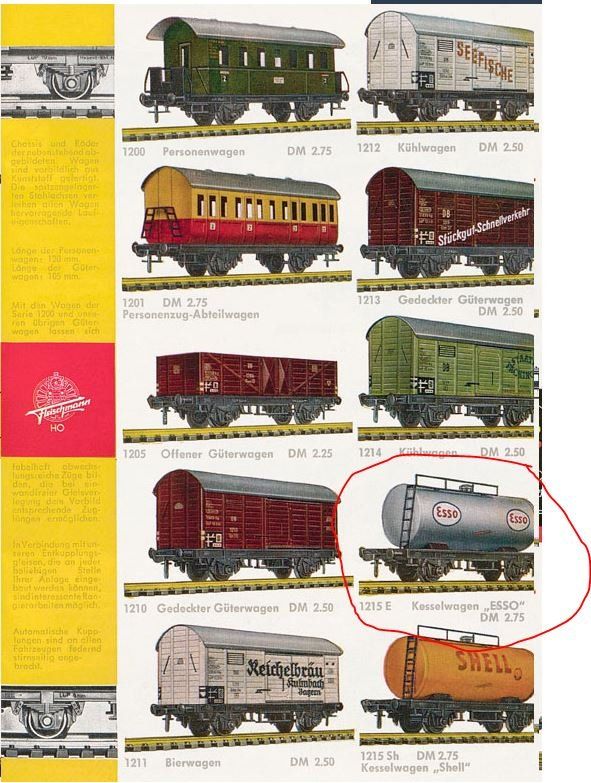 Fleischmann Modellini di ferrovie: Fleischmann H0: Kesselwagen Esso – Usato da Niederhasli venduto da rail-duerst 4