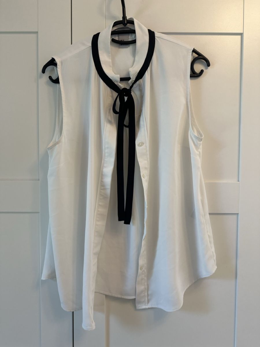 H&M Camicette: Bluse H&M weiss Grösse 38 ärmellos Damen – Usato da Adlikon venduto da Chbu84
