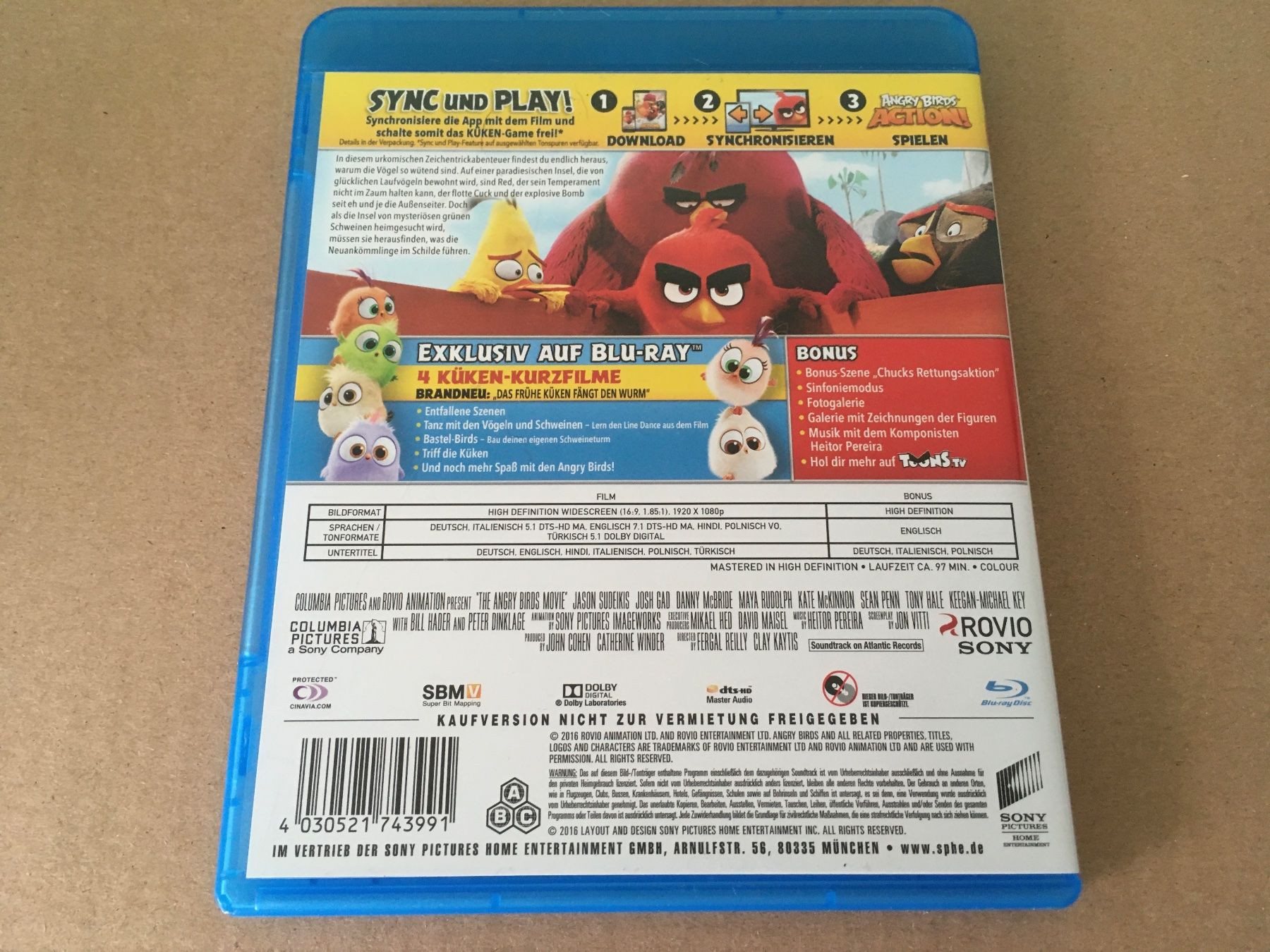Tutti i DVDs: Angry Birds der Film - Blu-ray – Usato da St.Gallen venduto da MedienJoe 1