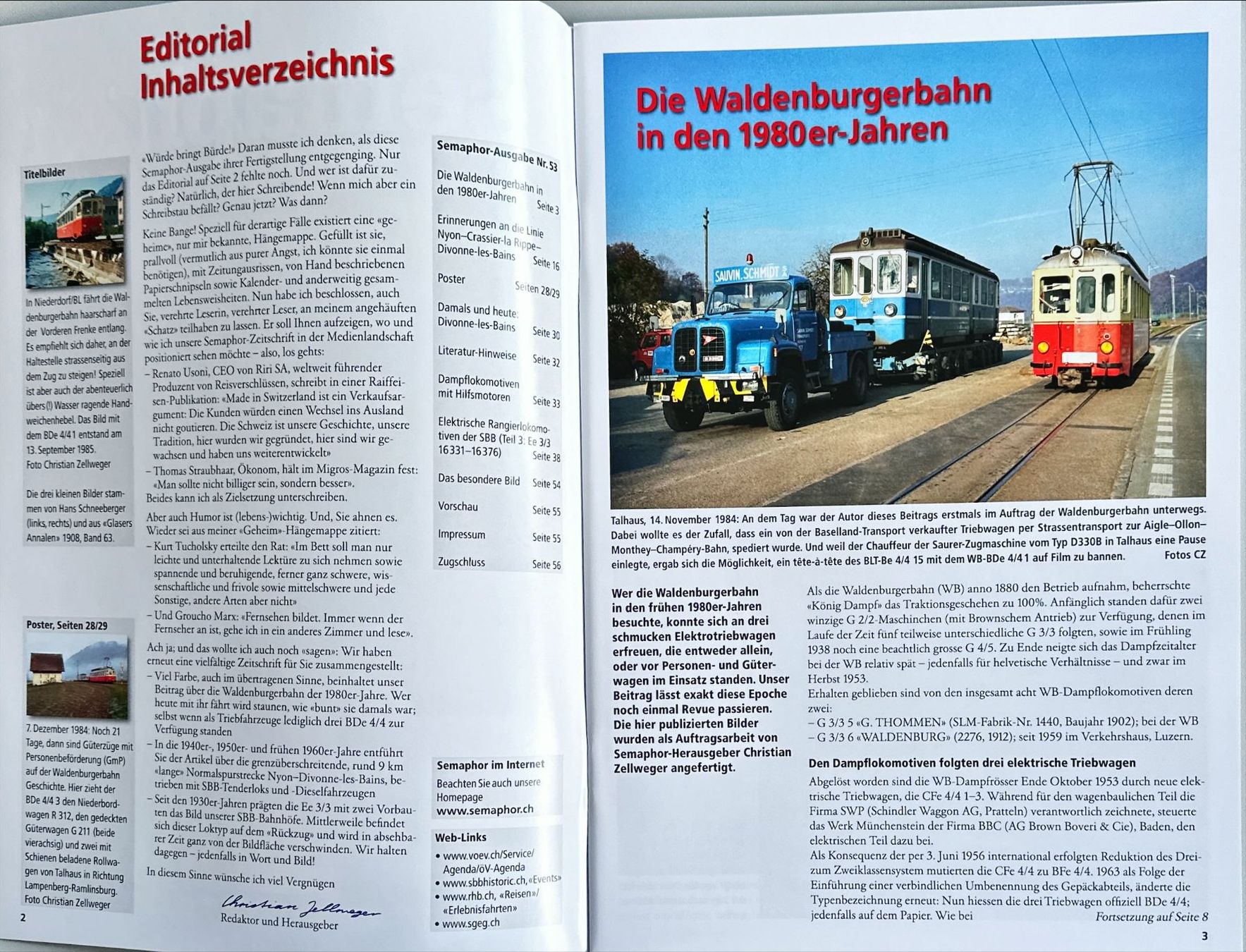 Riviste & Magazine: Semaphor Sommer 2017 Nr. 53 – Nuovo e nell'imballaggio originale da Murgenthal venduto da View 1