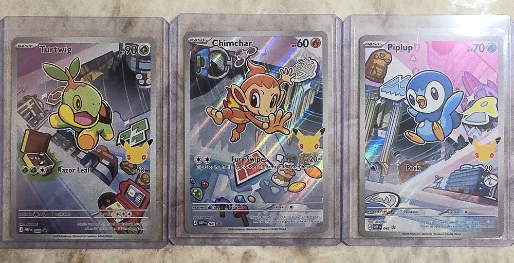 Pokemon First Partner 30th, Turtwig, Chimchar, Piplup EN (Neu (gemäss ...