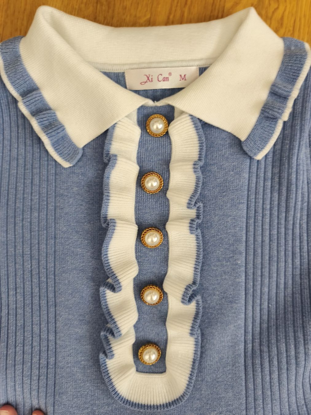 Kleider: romantisches hellblaues Strickkleid Gr.S/M – Gebraucht aus Näfels von ChocolateMuffin 3