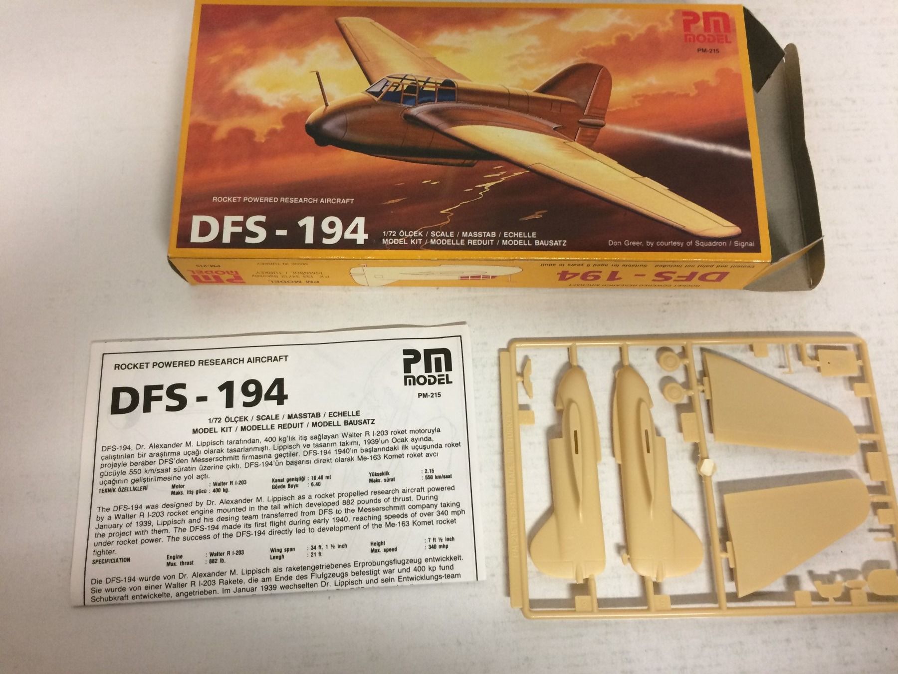Kit di modellismo & Modellini statici: defective 1:72 PLASTIC MODEL KIT DFS 194 ROCKET POWERED RESE – Difettoso da Vezia venduto da Aquarius_Age 1