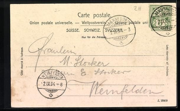Cartes postales: AK Männedorf, Zeller'sche Anstalt, 1904 – D'occasion à Berlin par bartko-reher 1