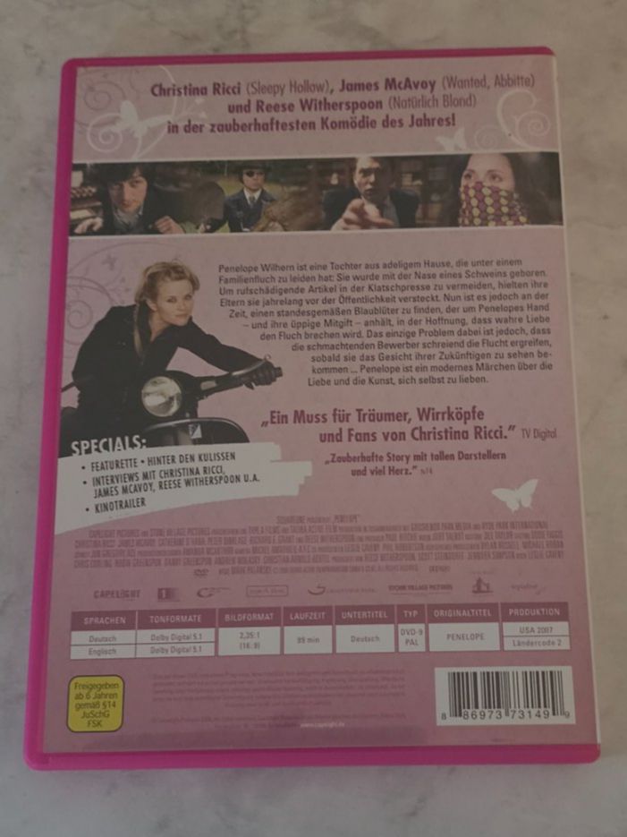 Alle DVDs: PENELOPE/ DVD – Gebraucht aus Geuensee von jes_9xyk 1