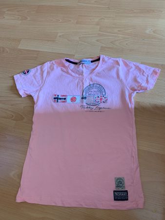 Joli t-shirt rose Geographical Norway taille 38-40