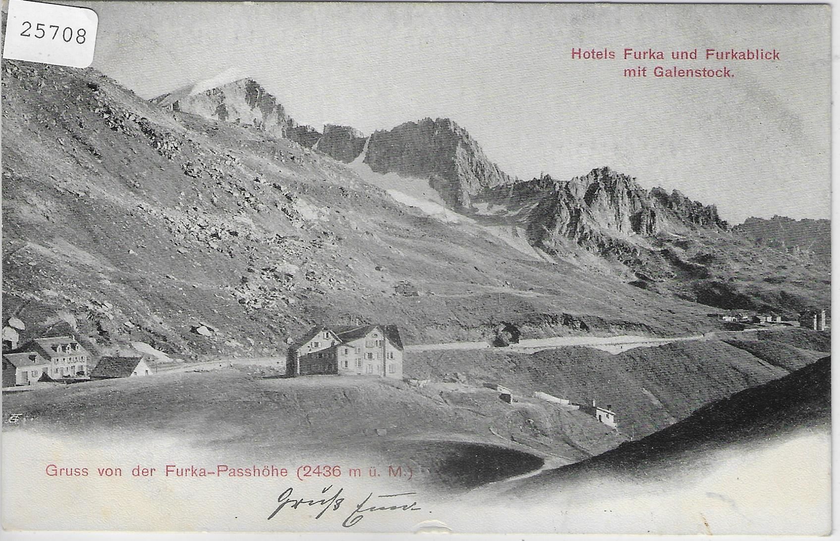 Ansichtskarten: Gruss von der Furkapasshöhe – Antik aus Ettingen von Kartenplanet
