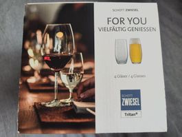 New Schott Zwiesel Tritan Beer/ Water glasses X4