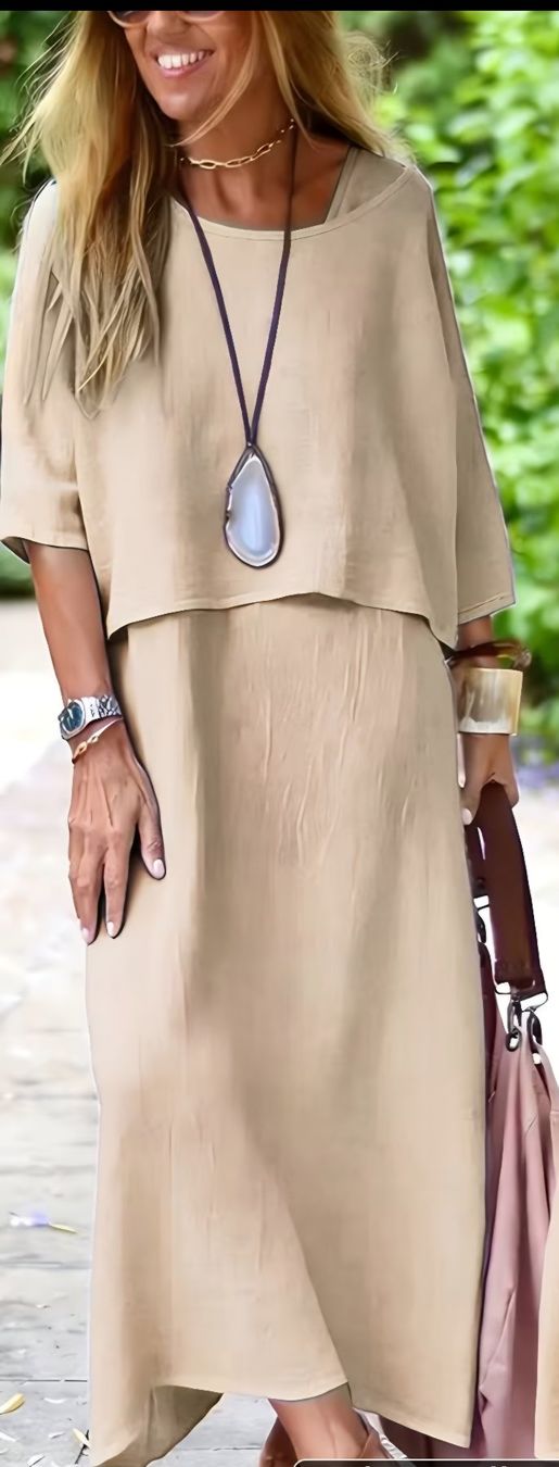 Kleider: Damen Kleid mit Oberteil Biege Farbig – Neu (gemäss Beschreibung) aus Niederbipp von Trude04 3