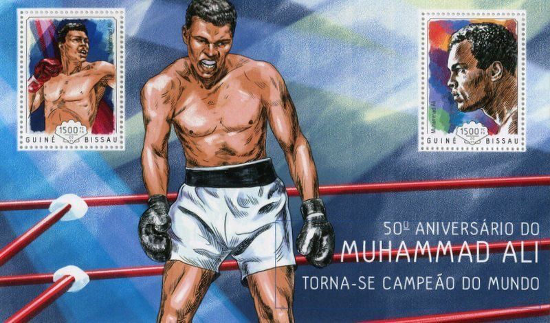 Tutti i francobolli: Block "Boxen. Muhammad Ali". Guinea-Bissau – Nuovo e nell'imballaggio originale da Basel venduto da Butsch5