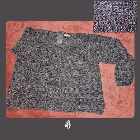 Strickpullover, bunt meliert, XXL