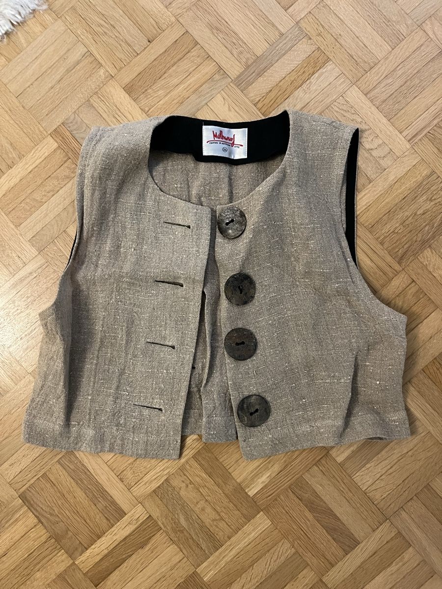Top: Sommerliche Leinenweste Mothway Couture Gr. 36 – Usato da Zürich venduto da sop_xbd7 1