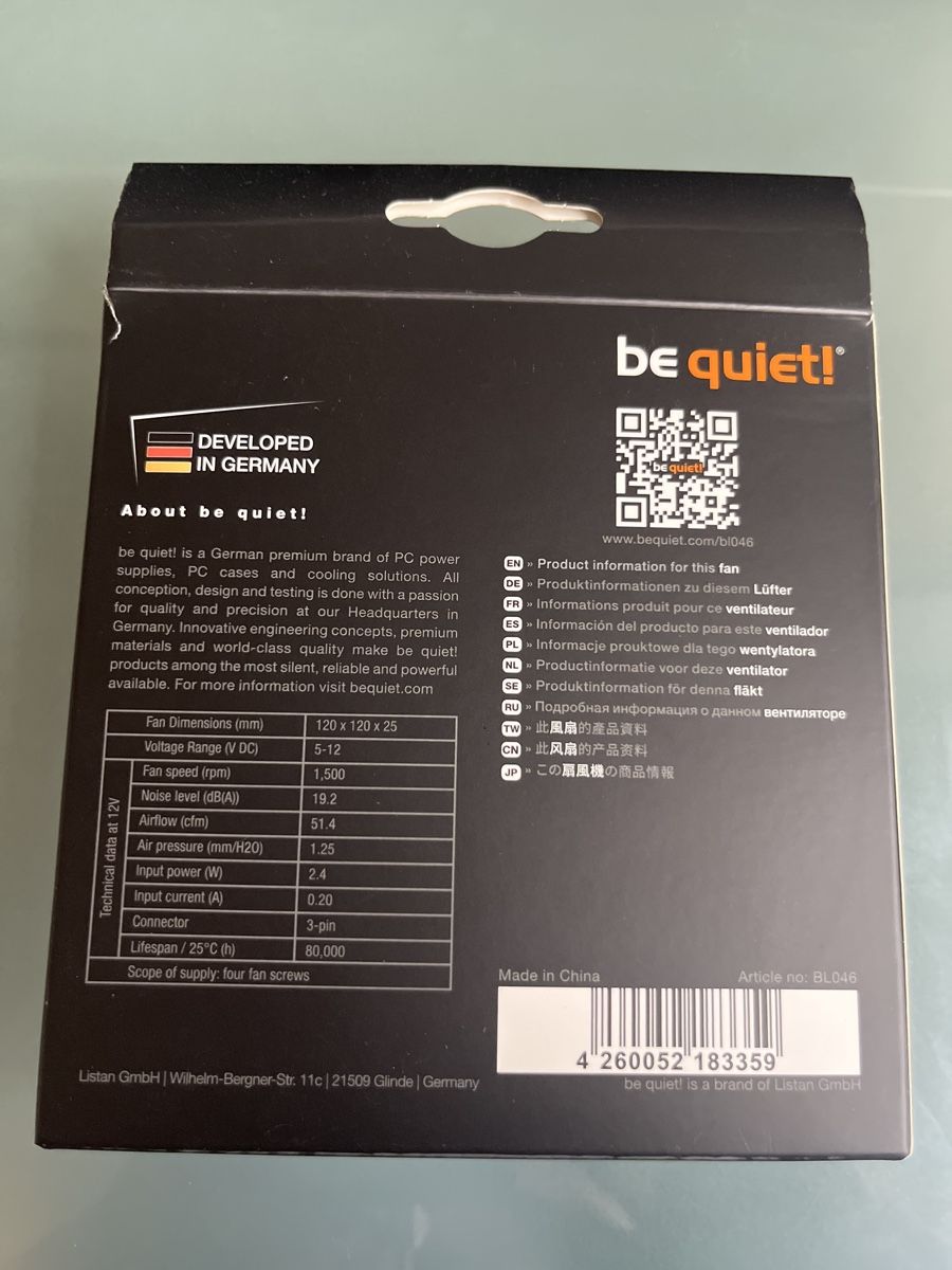Componenti elettronici: Be Quiet! PureWings2 120mm computer fan – Nuovo e nell'imballaggio originale da Basel venduto da alb_2r6q 1