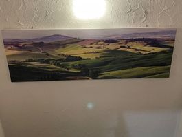 Grosses Leinwandbild Toskana – Panorama-Landschaft 180 × 60