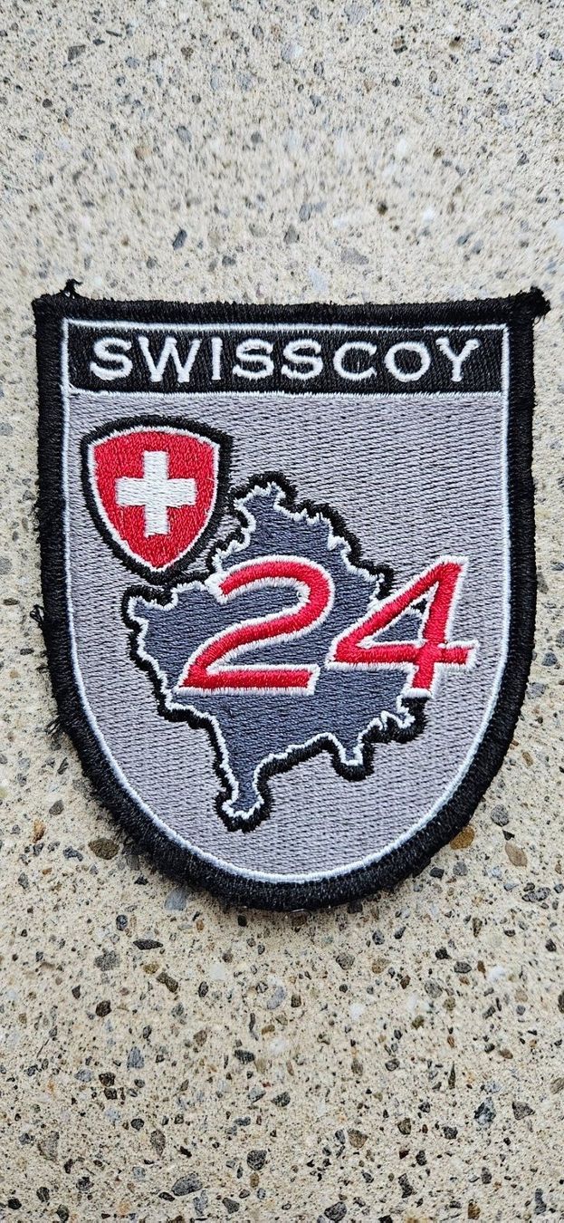 Schweizer Armee Placchette & Badge: *** Swisscoy Badge mit Klett *** – Nuovo (secondo la descrizione) da Riedholz venduto da fr_sIruP
