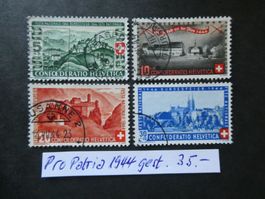 Pro Patria 1944 gestempelt