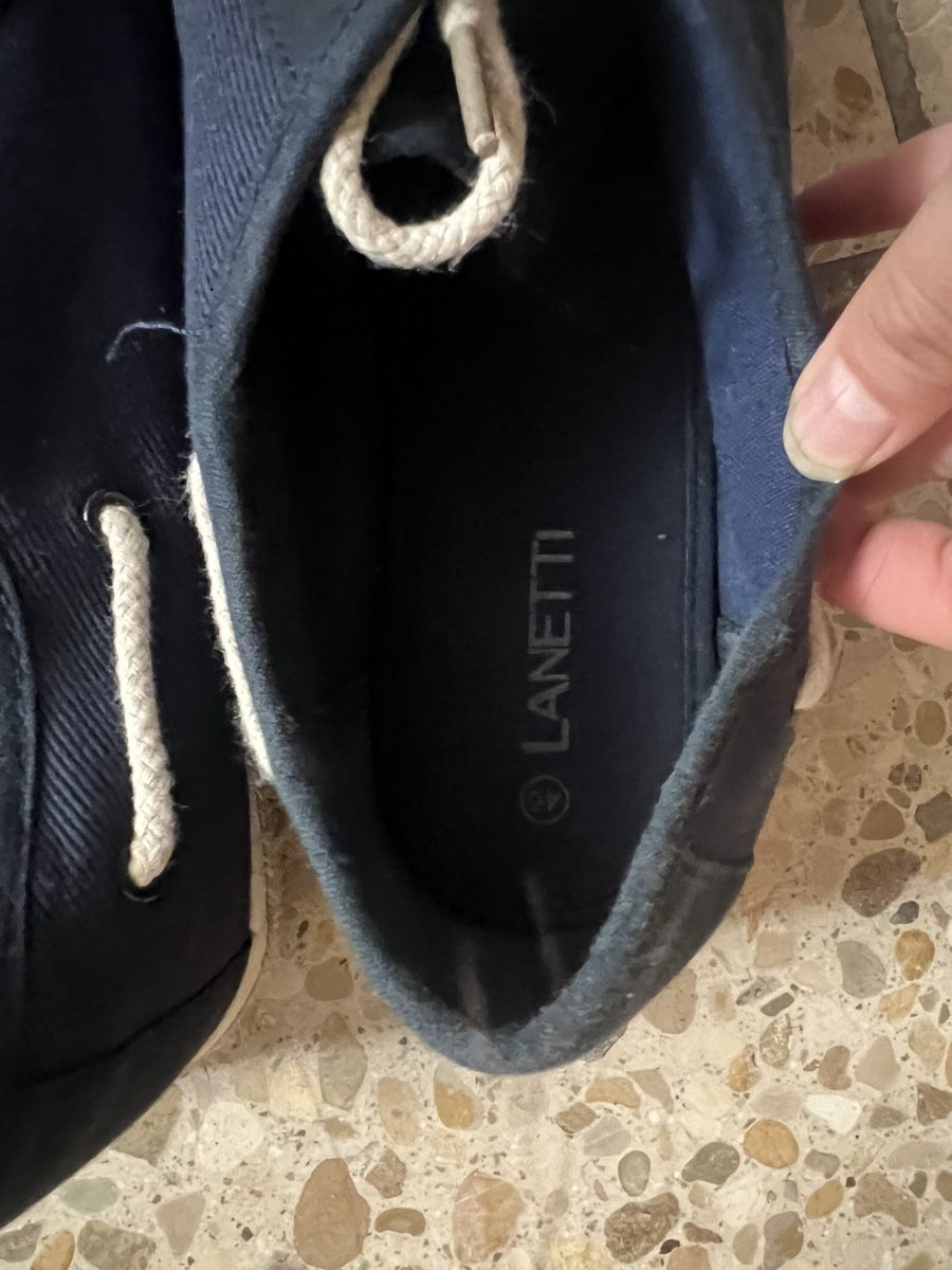 Herrenschuhe: Blaue Stoffschuhe "Lanetti", Gr. 46 – Gebraucht aus Bad Zurzach von Heugumper7 1