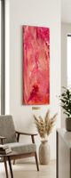 Abstrakt Malerei Rot Zeitgenossische Gemälde Tableau Quadro