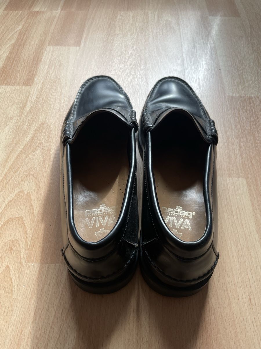 Scarpe da uomo: Black Pielsa Penny Loafers, Size 9 – Usato da Zürich venduto da Rollladen 2