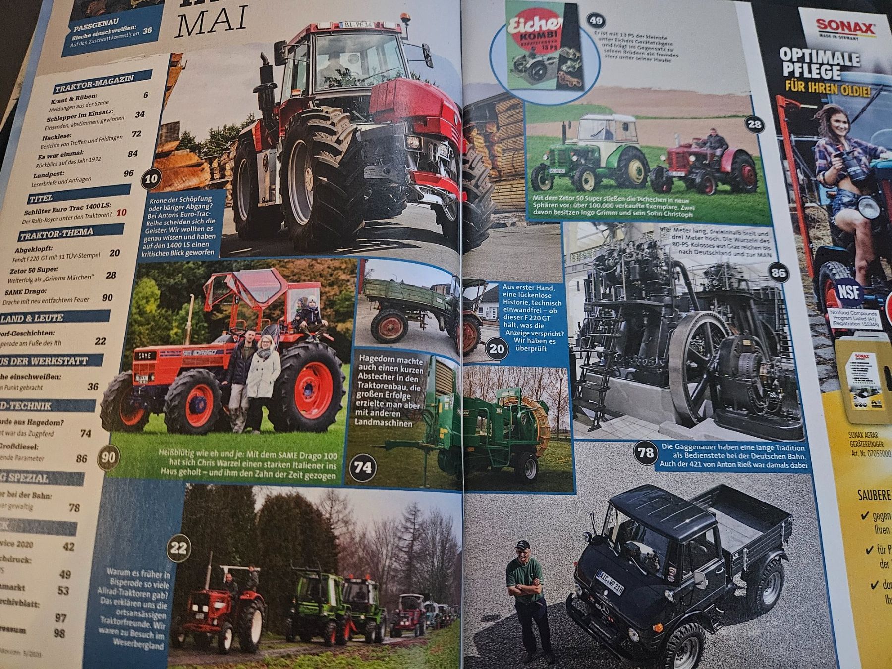 Unimog Trattori: Oldtimer Traktor 5/20 Same Unimog Schlüter Euro Zetor xx – Usato da Flawil venduto da sr1_f6st 1