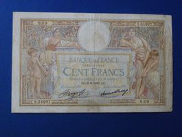 Alte Banknote Frankreich 100 Francs 1936- Selten!