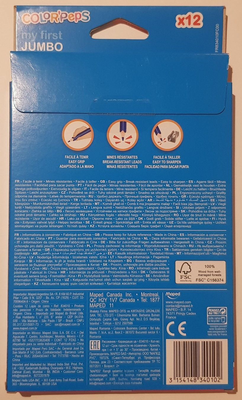 Penna & Evidenziatori: Farbstifte COLOR PEPS  -   neu – Nuovo e nell'imballaggio originale da Zürich venduto da Avd 5