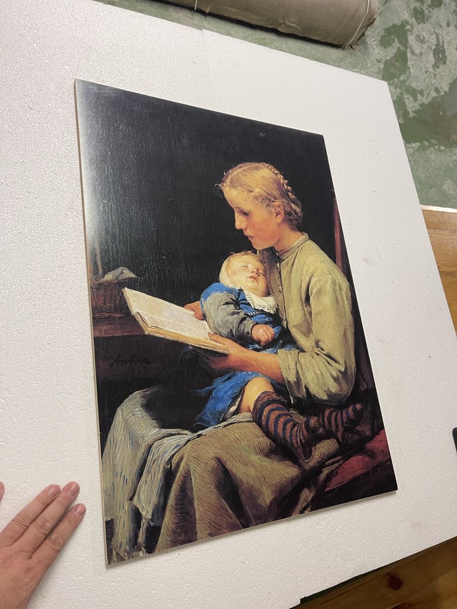 Foto & Immagini: Albert Anker "Friedliche Stunden" Bild Nr. 58 von 990 – Usato da Hergiswil NW venduto da Antik-Edel