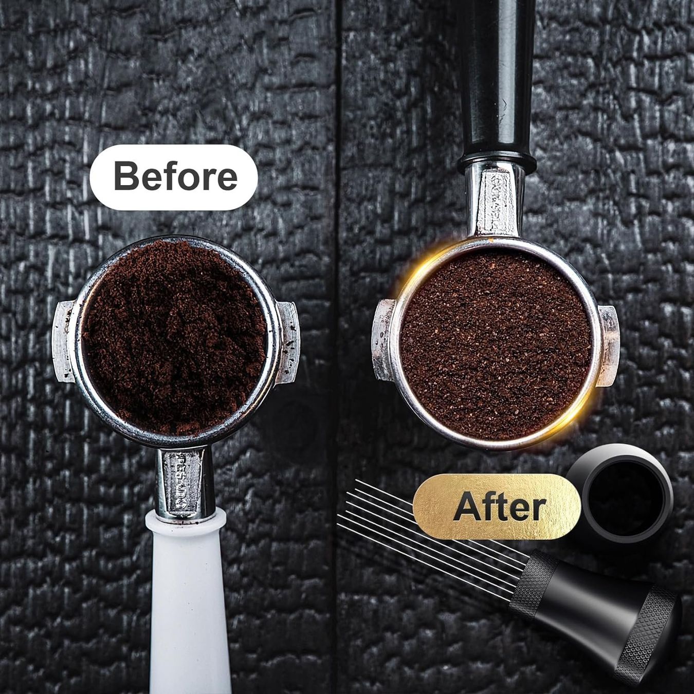 Macchine per caffè & Macchine per espresso: Aluminium Wdt Tool Espresso Coffee Distributor Tamper – Nuovo (secondo la descrizione) da Thun venduto da coverall 2