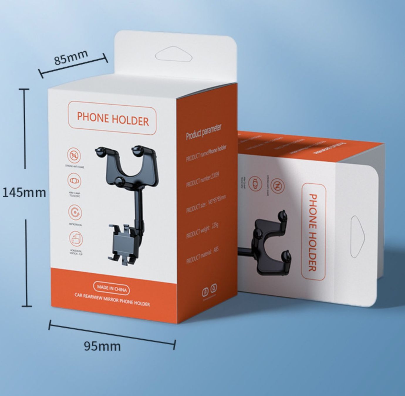 Staffe: Support retrovisieur extensible pour téléphone 5.8-9cm – Nuovo e nell'imballaggio originale da Morges venduto da Carskin 9