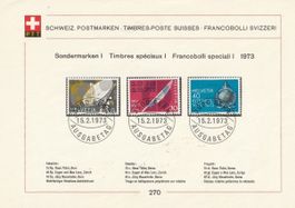 Sammelblatt, Sondermarken 15.2.1973