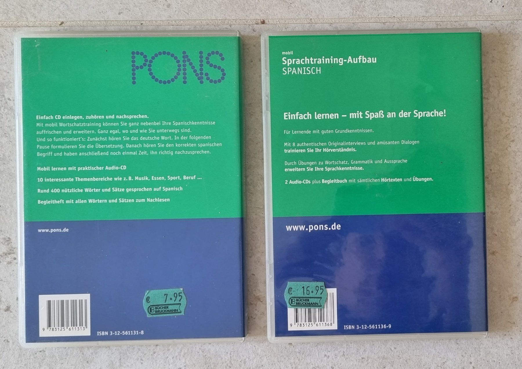 CD: CDs PONS Sprachtraining Spanisch – Usato da Champlan venduto da acr_kkd5 1