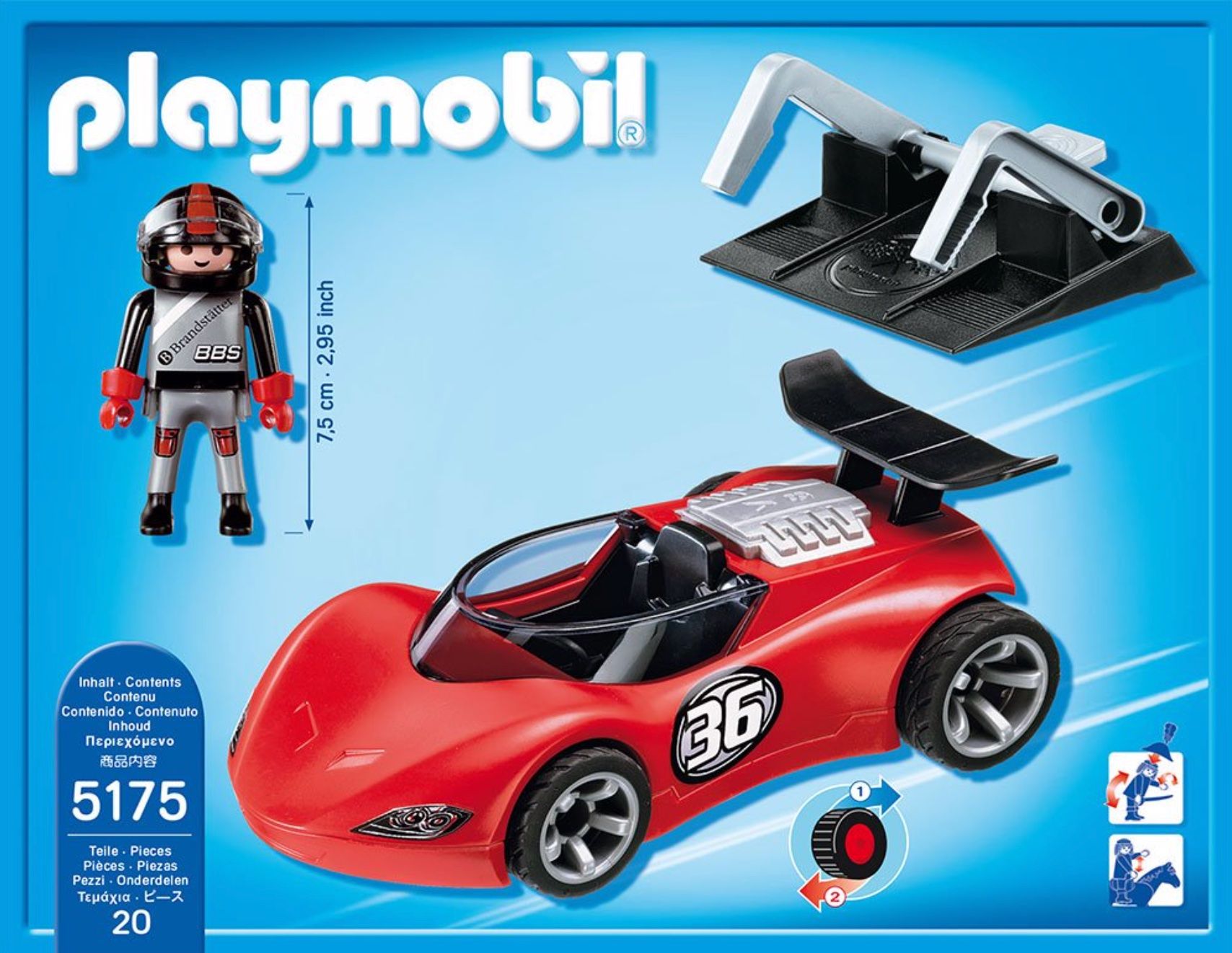 Playmobil Giocattoli: Playmobil 5175 - Sports Racer – Usato da Wagenhausen venduto da Svema 2