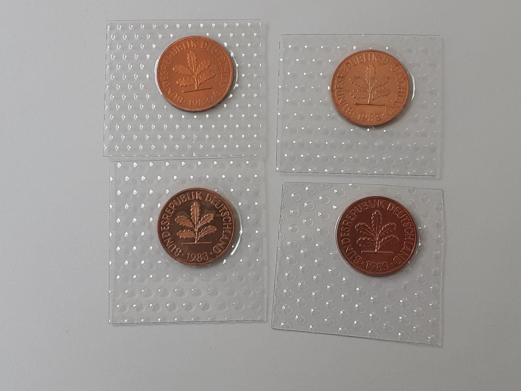 Tutti le monete: 4x 2 Pfennig 1983 Stgl – Nuovo (secondo la descrizione) da Pravidondaz venduto da LVtik 1