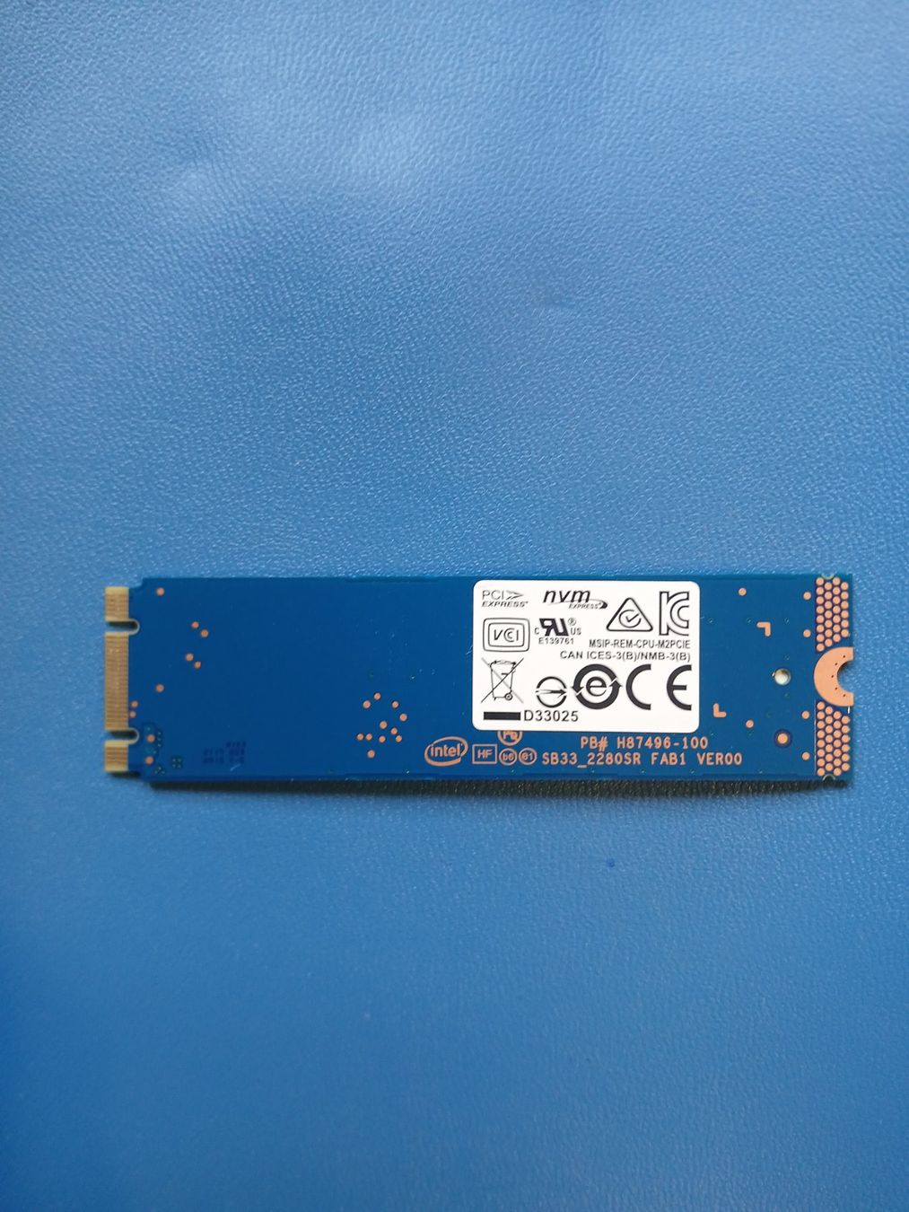 Intel Dischi rigidi: Intel Optane Memory 16 GB • M.2 PCIe • Excellent état – Usato da Les Collons venduto da Laurent.13 1