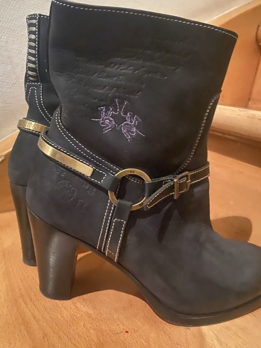 Scarpe da donna: La Marina Stiefeletten Gr. 41 Leder schwarz – Usato da Matten b. Interl venduto da Kings-Fashion 1