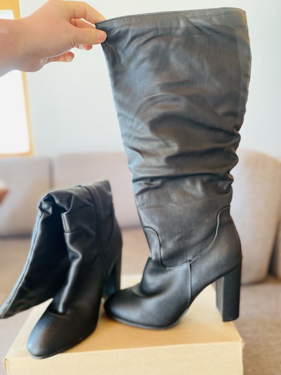 Herrenschuhe: Schwarze hohe Stiefel mit Blockabsatz – Gebraucht aus Gossau ZH von Lia_Chris 3