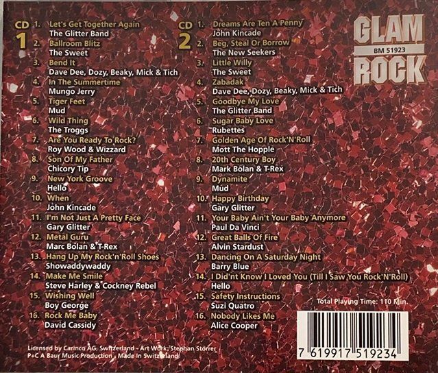 CDs: Glam Rock - The Bests – Gebraucht aus Grüningen von azulverde 1