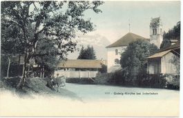 GSTEIG Kirche bei Interlaken - 2 Mann am Ufer