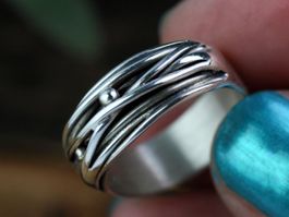MILIA Ring aus Silber 925 · Ringgrösse EU 57 · Unikat!
