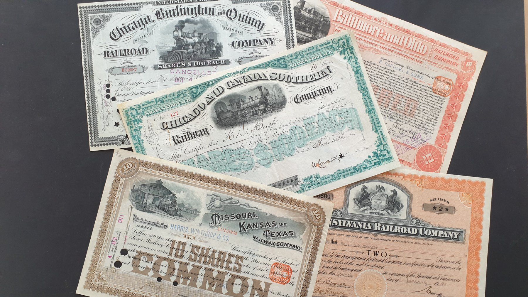 Documenti: Wertpapiere USA. Eisenbahn. – Usato da Goldach venduto da armando_r