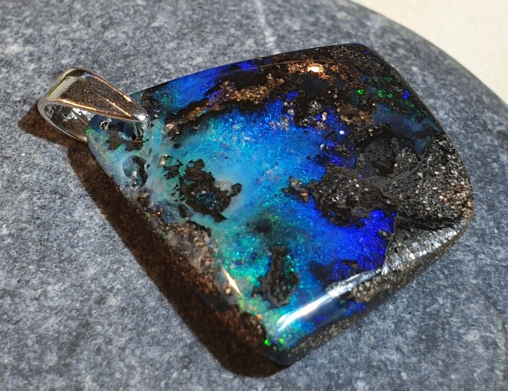 Ciondoli: Anhänger Boulder Opal. – Nuovo (secondo la descrizione) da Niederbüren venduto da Raphael014 5