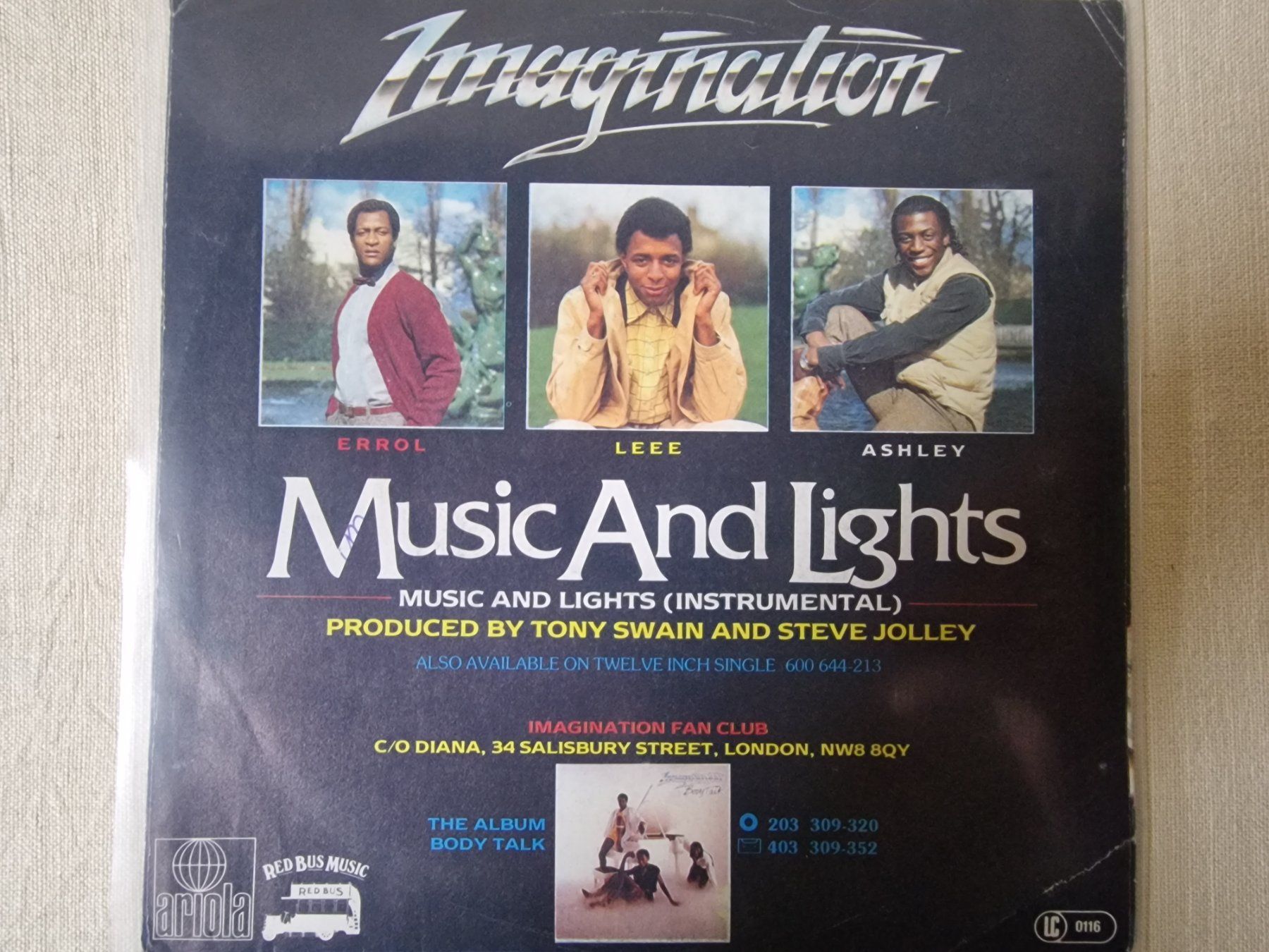 Schallplatten: Imagination Single – Music And Lights – Gebraucht aus Root von atelier22 1