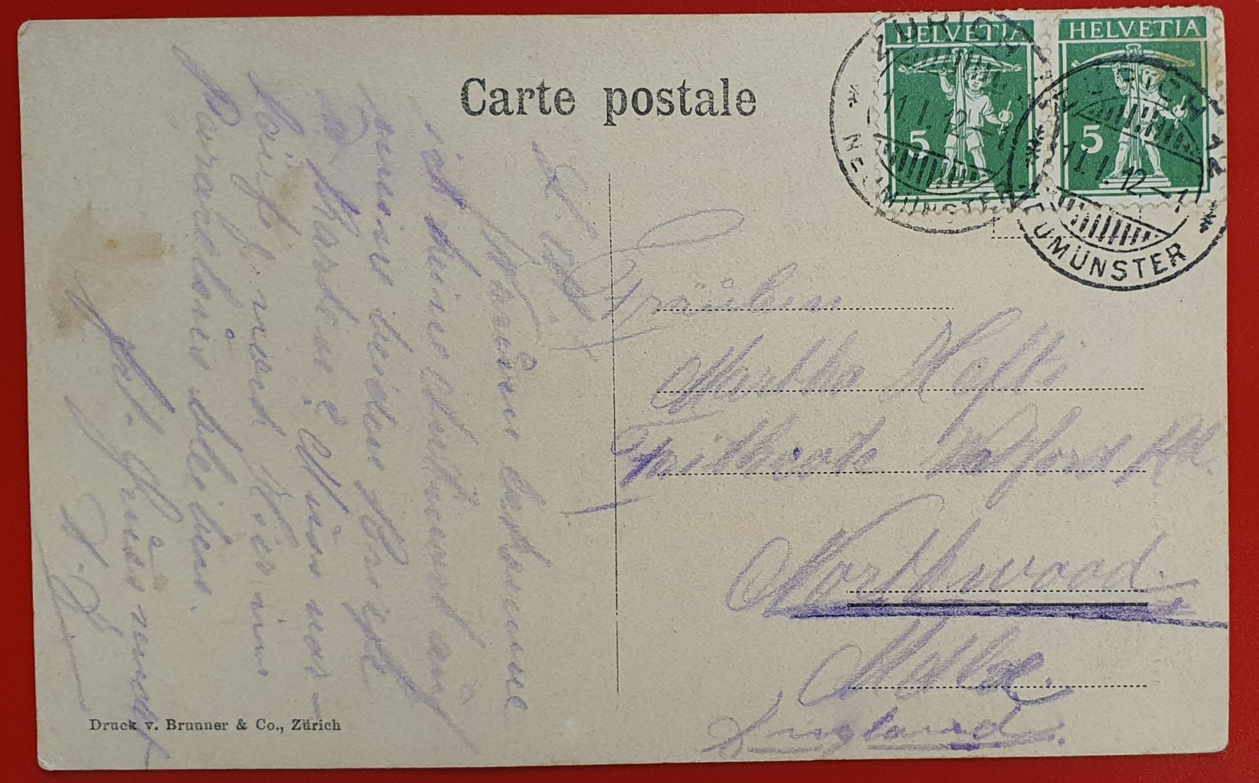 Cartoline postali: Zürich 1912 - Privatklinik Paracelsus – Usato da Kreuzlingen venduto da Rschweiz1 1