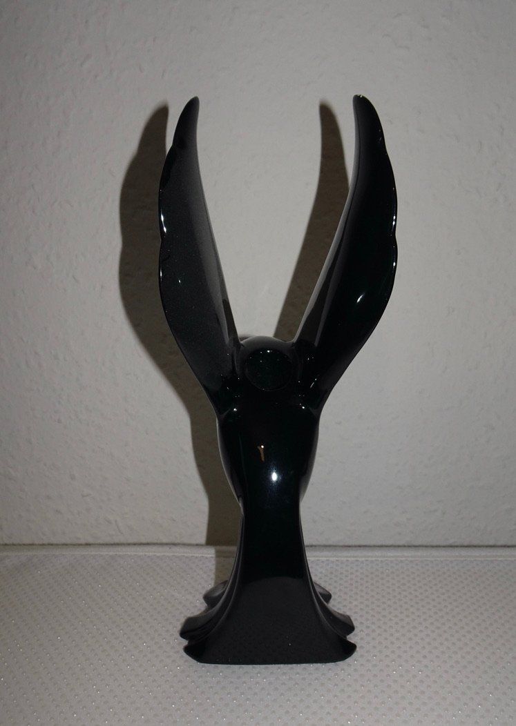 Portacandele: Bougeoir statuette d'oiseau noir – Usato da Châtelaine venduto da fil_7lqg 2